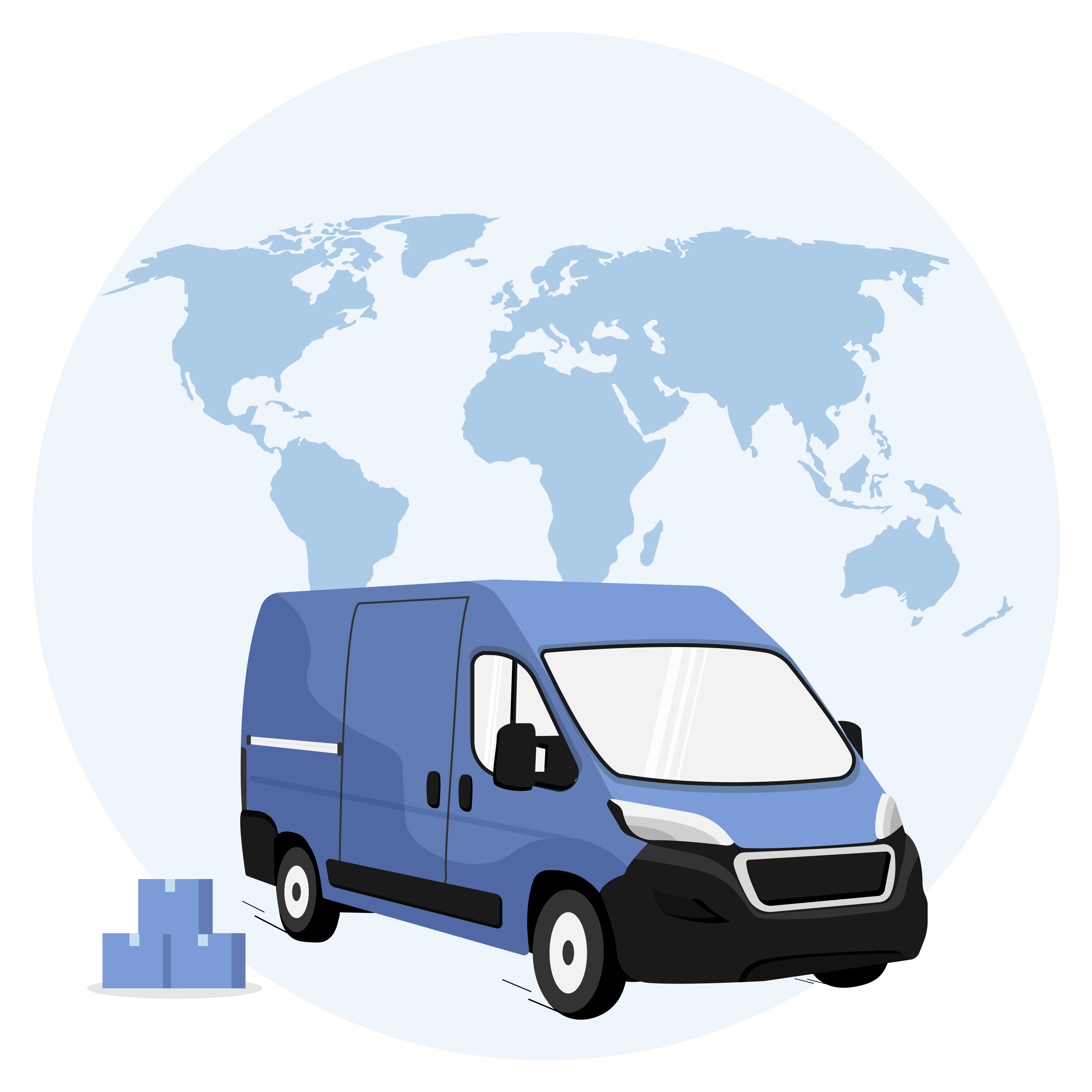 Service de transport de marchandises pour livraisons locales, nationales et internationales Service de transport de marchandises pour livraisons locales, nationales et internationales